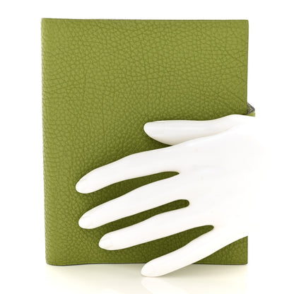 Hermes Togo Ulysse PM Notebook Cover Vert Anis 2 of 8