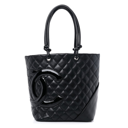 Chanel Calfskin Quilted Medium Cambon Tote Black 1 of 14