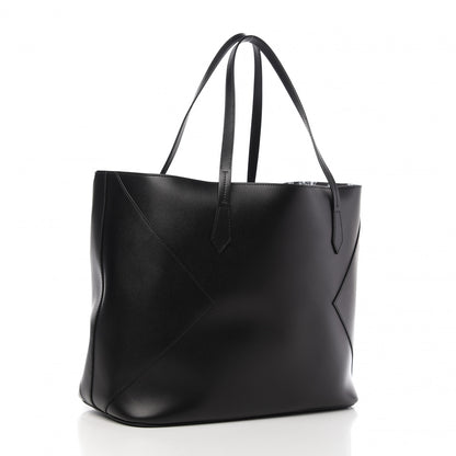 Givenchy Smooth Calfskin Wing Shopper Tote Black White 3 of 9