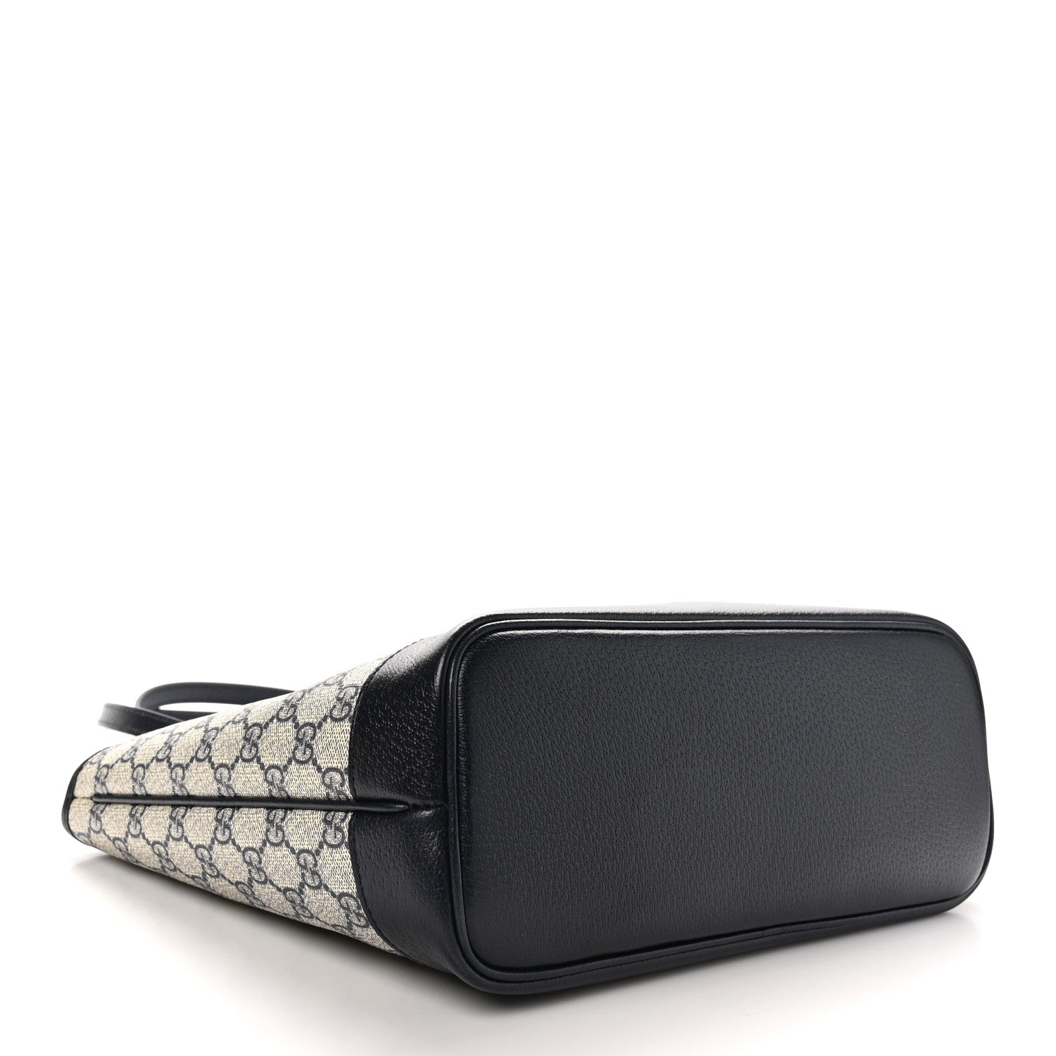 Gucci GG Supreme Monogram Textured Dollar Calfskin Small Ophidia Shoulder Tote Bag Beige Blue 4 of 9