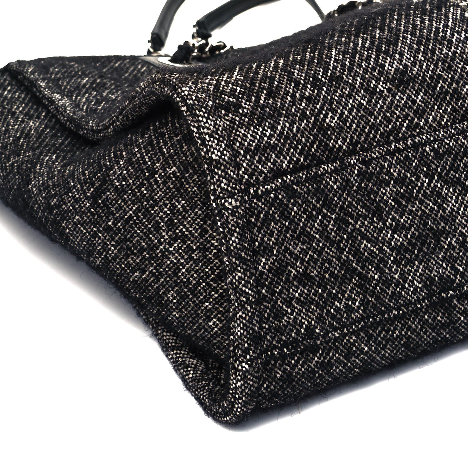 Chanel Mixed Fibers Calfskin Small Deauville Tote Black 9 of 10