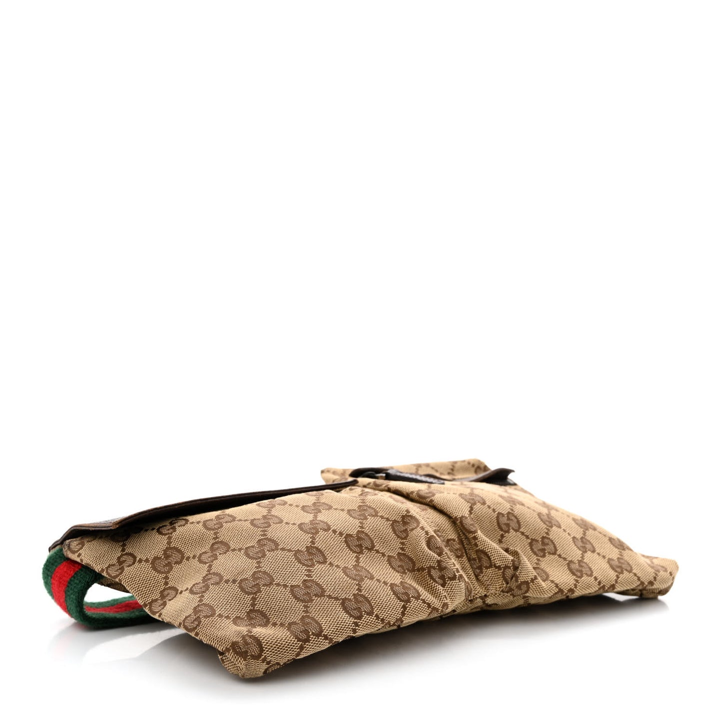 Monogram Web Belt Bag Dark Brown