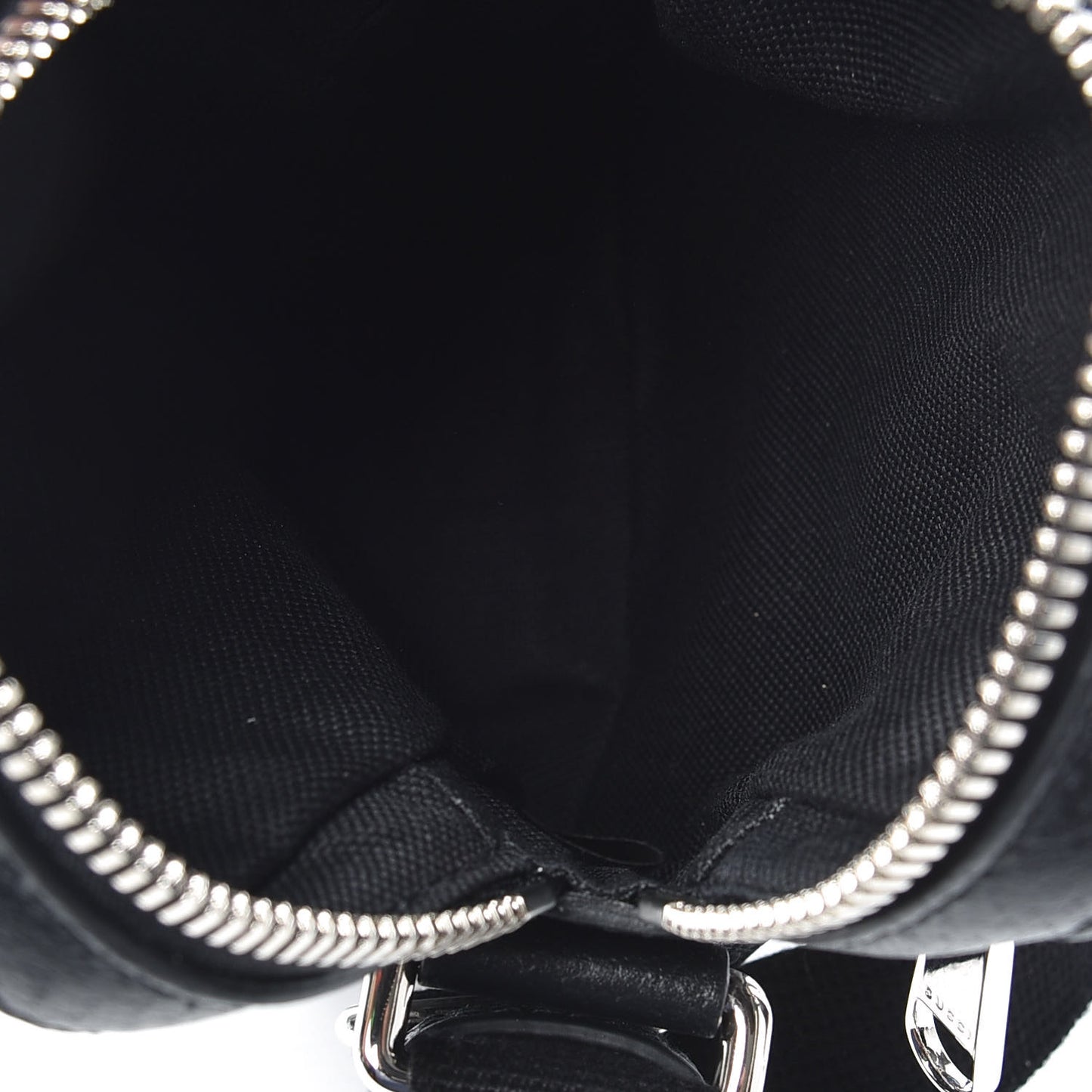 GG Supreme Monogram Psychedelic Messenger Bag Black