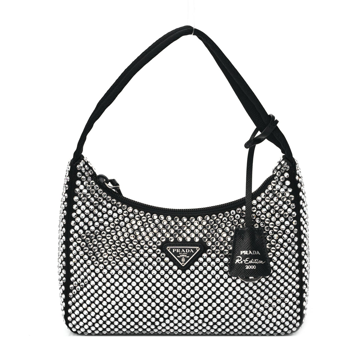 Satin Crystal Mini Re-Edition 2000 Bag Cristal