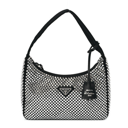 Prada Satin Crystal Mini Re-Edition 2000 Bag Cristal 1 of 8