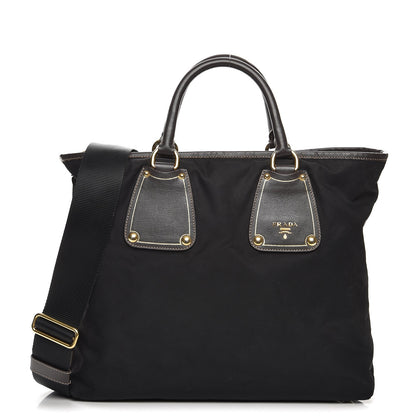Prada Saffiano Tessuto Nylon Tote Nero Black 1 of 13