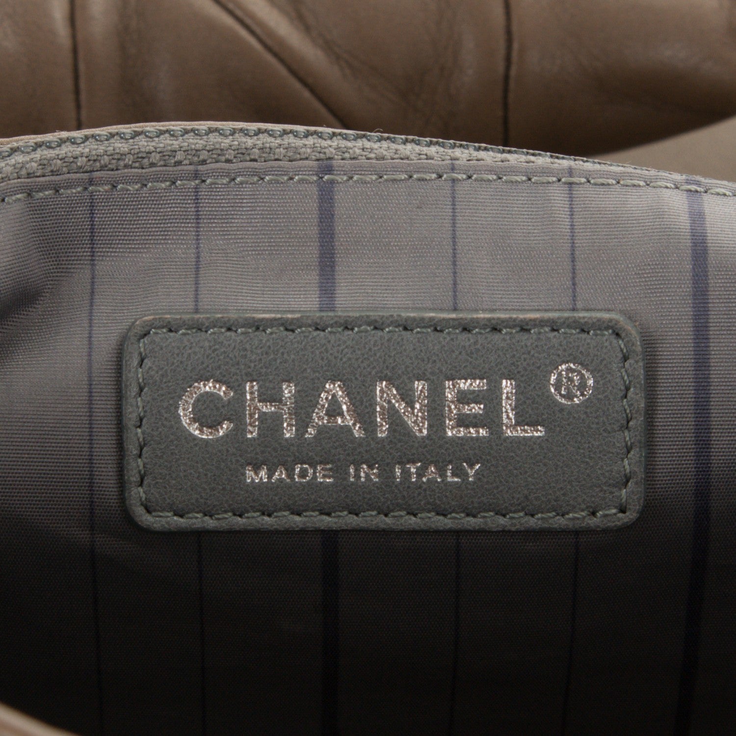 Chanel Lambskin Quilted Jumbo Origami Soft Squares Flap Khaki 6 of 7