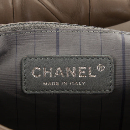 Chanel Lambskin Quilted Jumbo Origami Soft Squares Flap Khaki 6 of 7