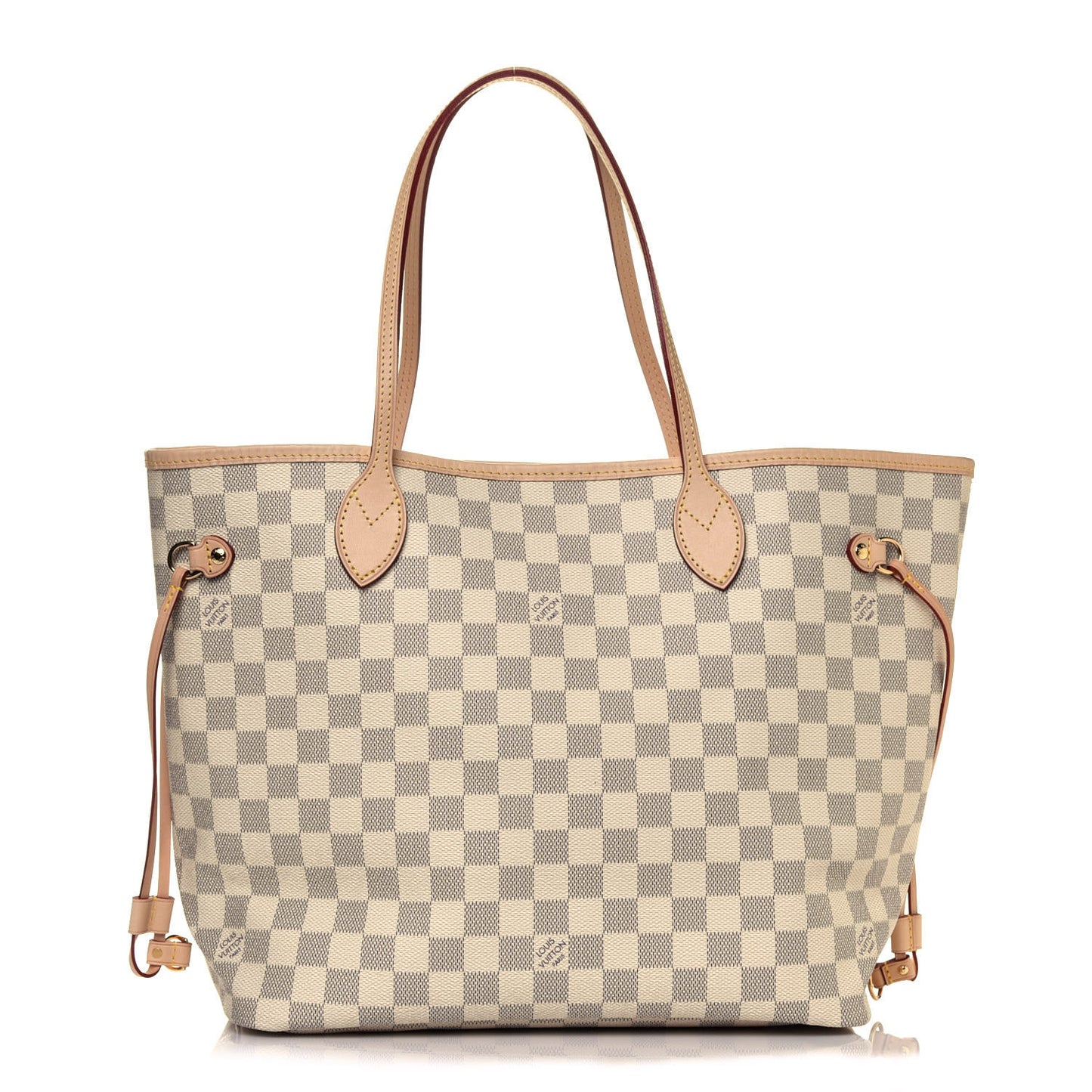 Damier Azur Neo Neverfull MM Rose Ballerine