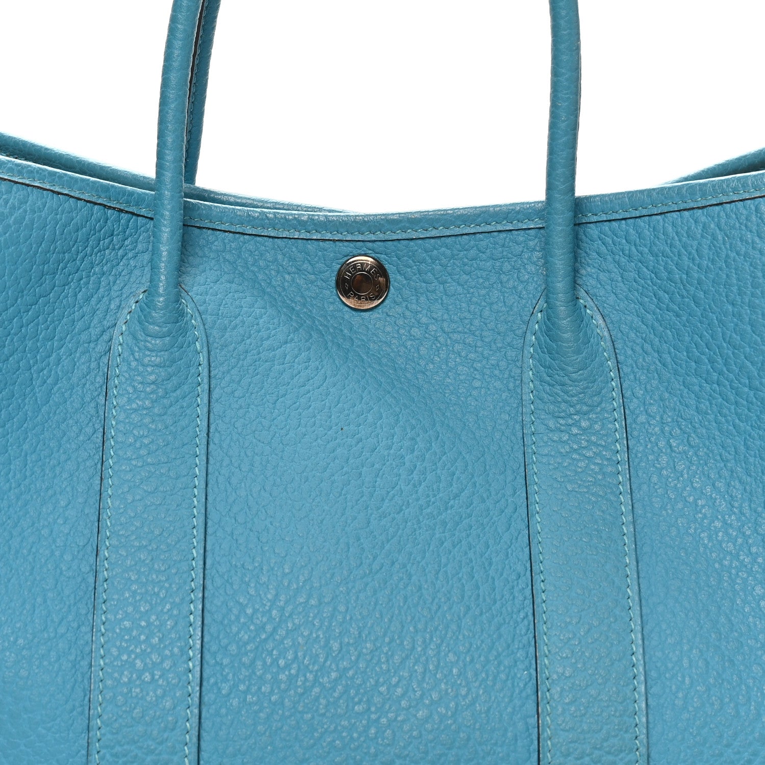 Hermes Vache Country Garden Party 30 TPM Turquoise 8 of 11