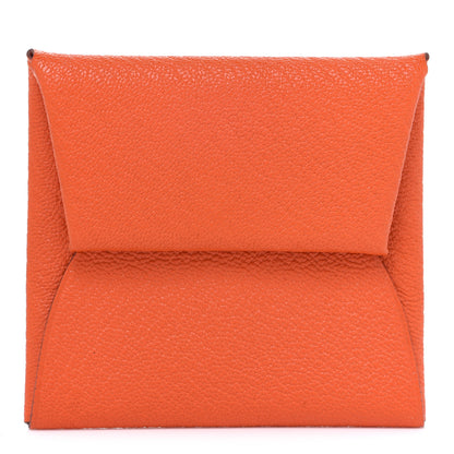 Hermes Chevre Mysore Bastia Coin Purse Feu 1 of 8