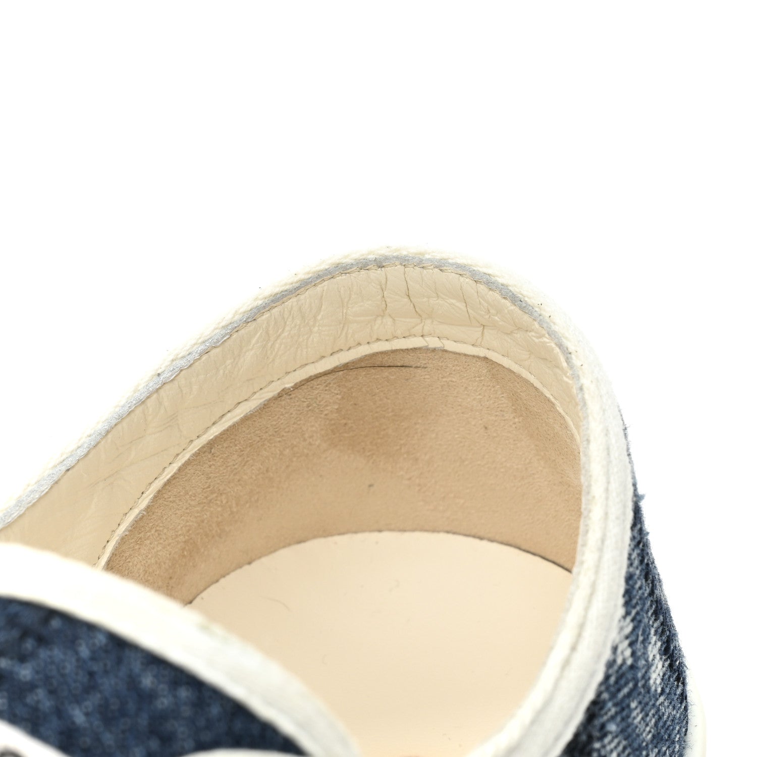 Christian Dior Denim Patchwork Walk'n Dior Low Top Sneakers 37 Blue 10 of 14
