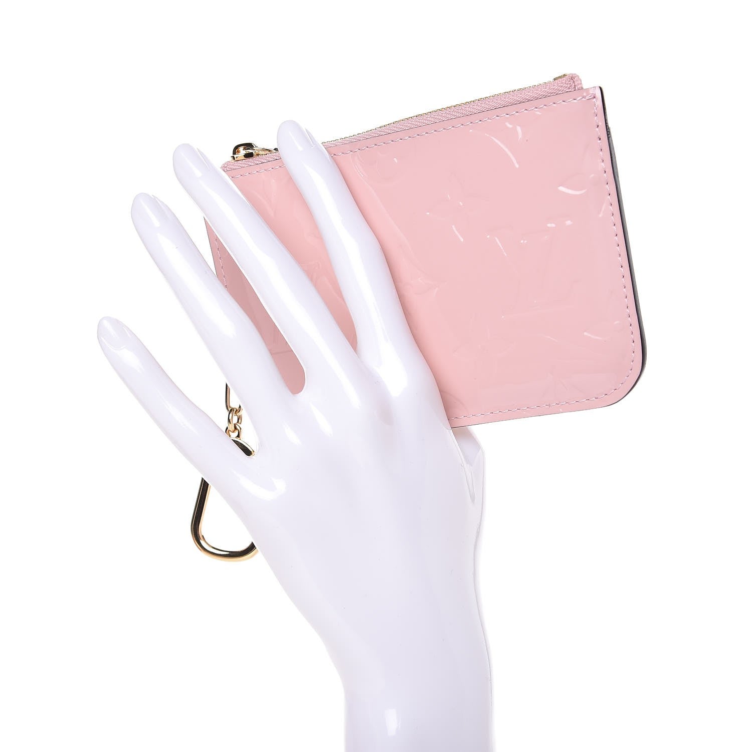 Louis Vuitton Vernis Key Pouch Rose Ballerine 2 of 8