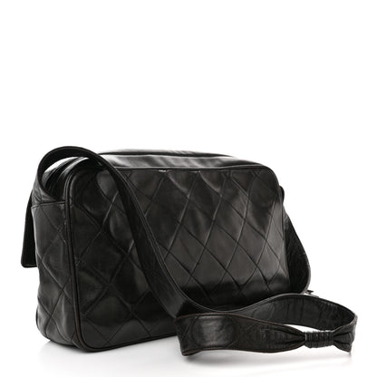Chanel Lambskin Quilted Tassel Camera Case Black 3 of 14