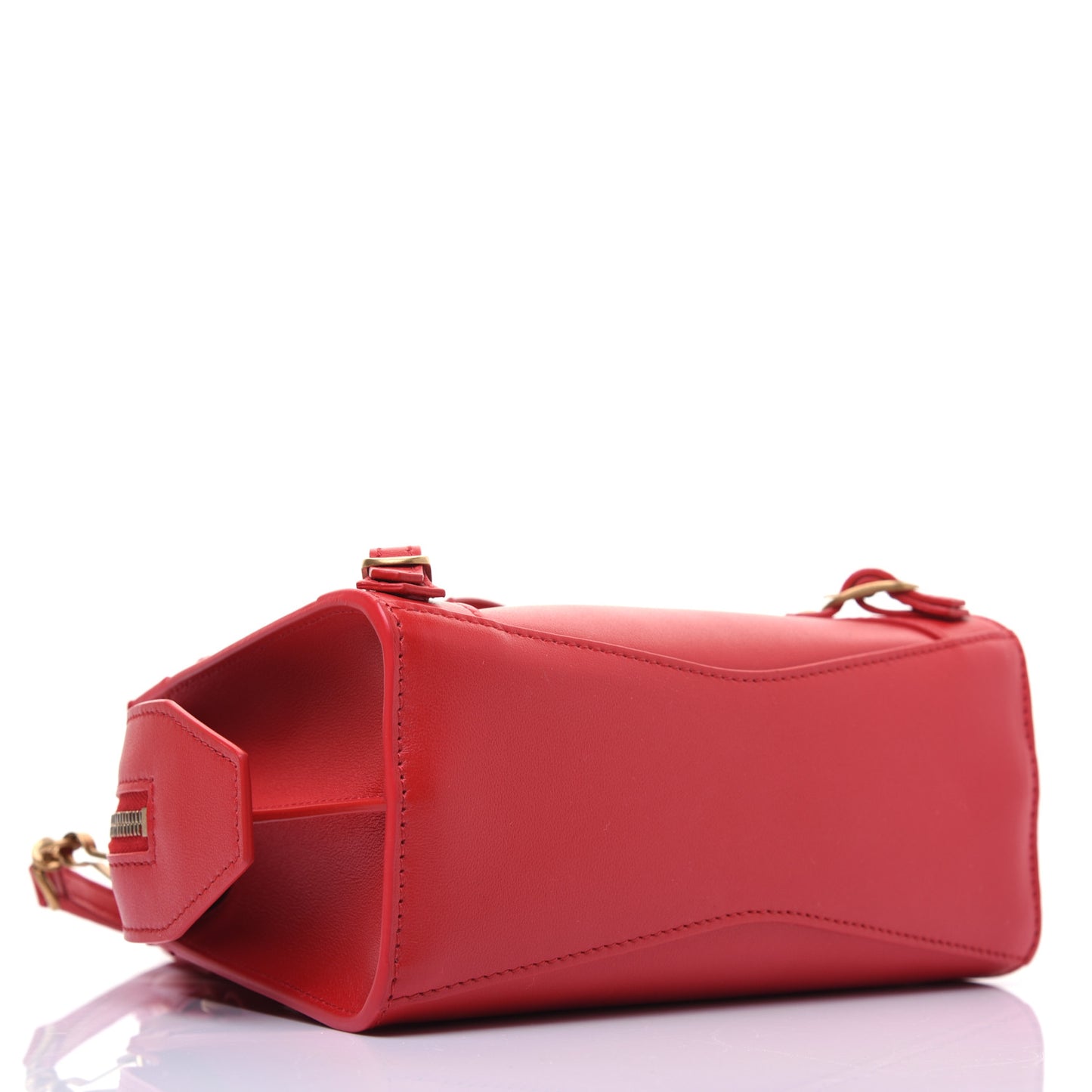 Smooth Calfskin Neo Classic Brass Hardware Mini City Red
