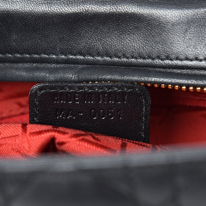 Christian Dior Lambskin Cannage Large Lady Dior Black 7 of 10