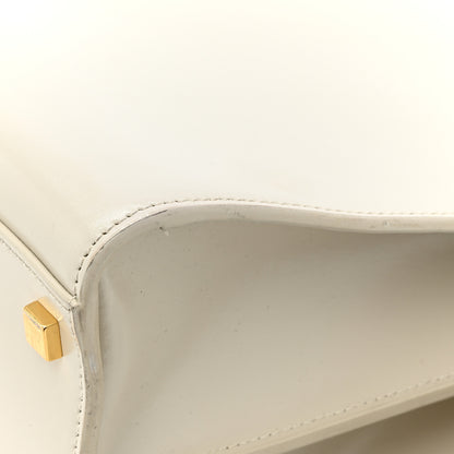 Saint Laurent Shiny Calfskin Medium Uptown Tote White 16 of 19