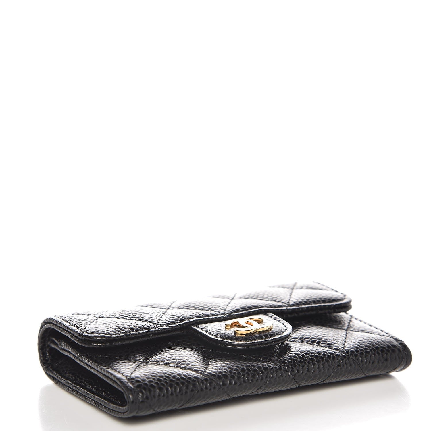 Chanel Caviar Quilted Flap Card Holder Black 4 of 9