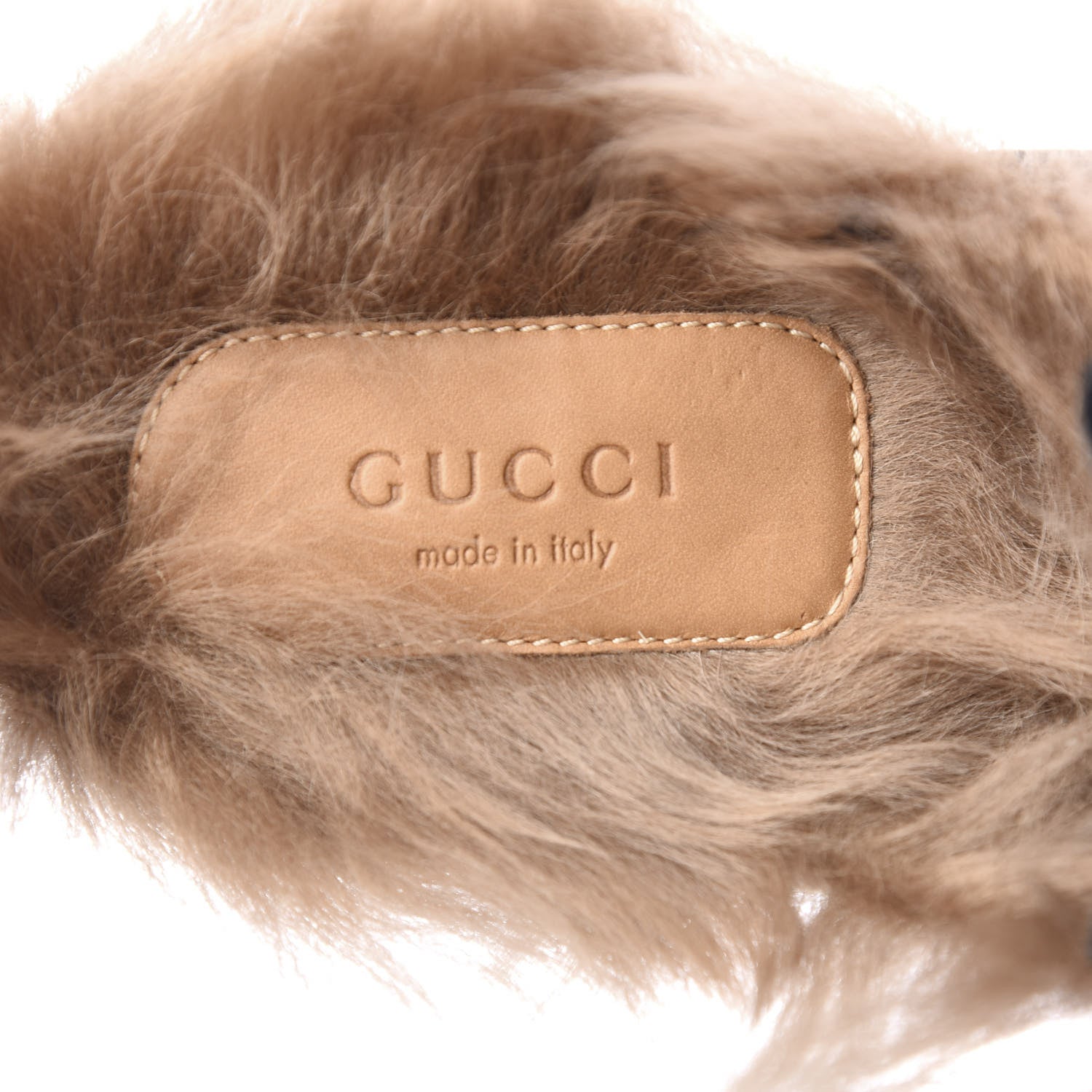Gucci Velvet Fur Womens Princetown Slippers 36 Black 7 of 8