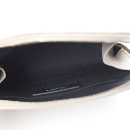 Saint Laurent Lambskin Matelasse Cosmetic Case Ivory 4 of 6