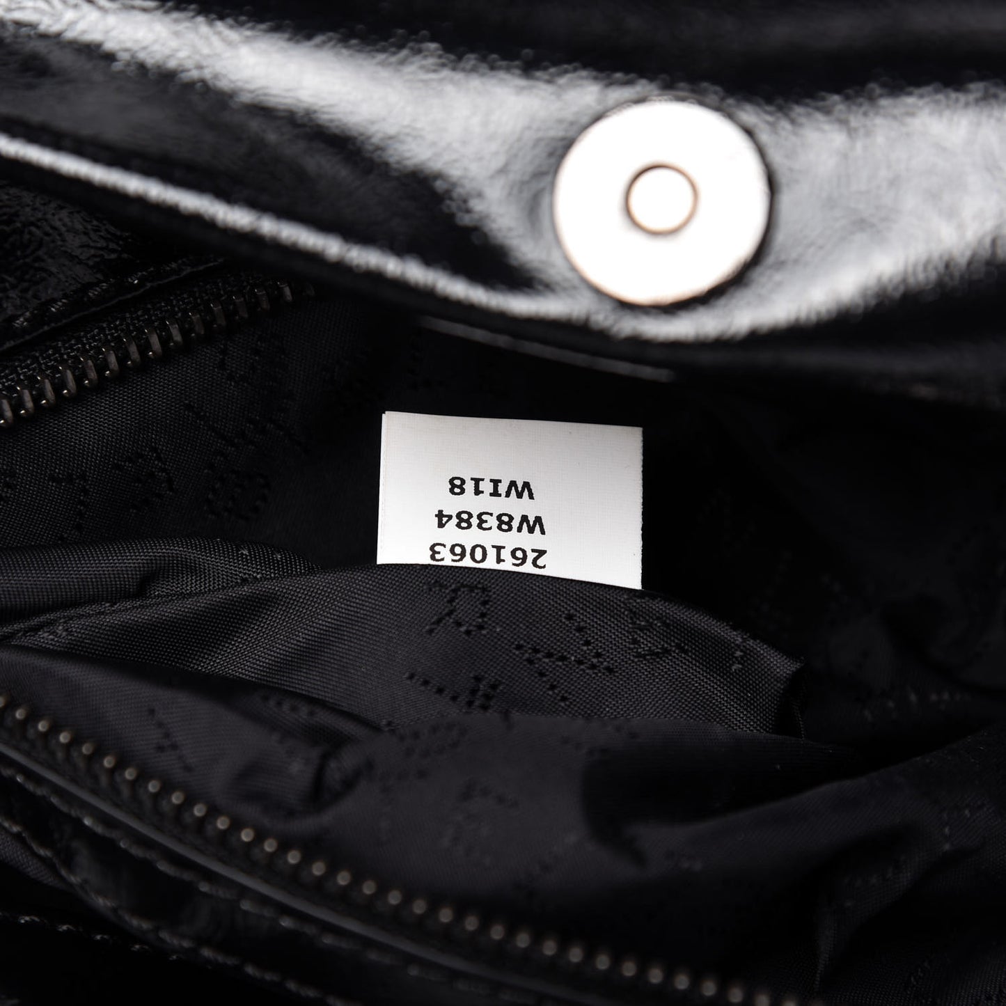 Patent Eco Alter Nappa Quilted Small Falabella Tote Black