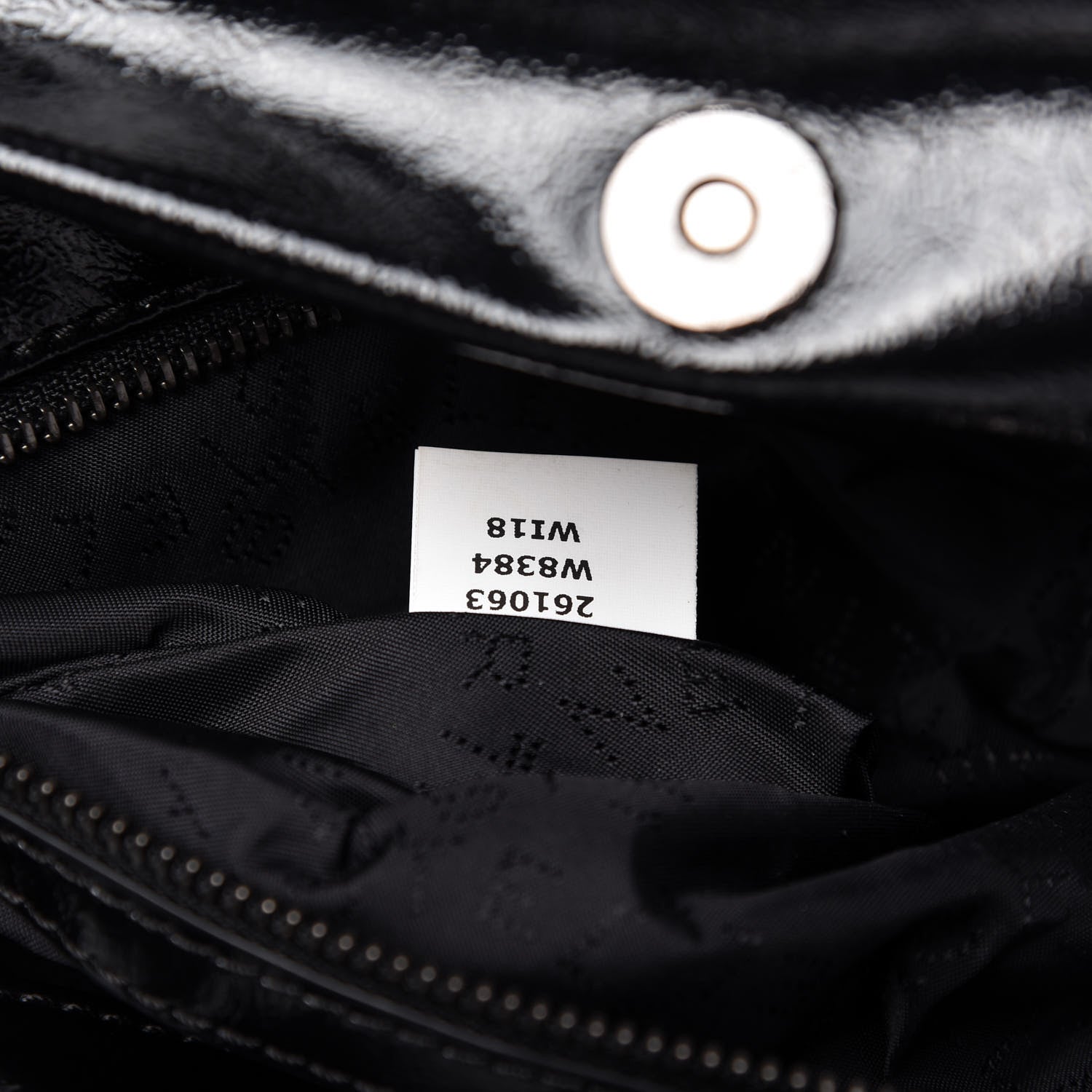 Stella McCartney Patent Eco Alter Nappa Quilted Small Falabella Tote Black 9 of 9