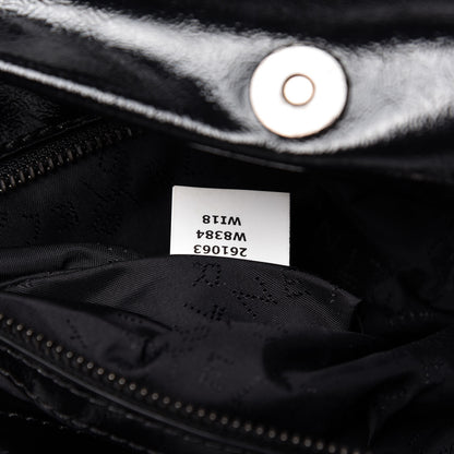Stella McCartney Patent Eco Alter Nappa Quilted Small Falabella Tote Black 9 of 9