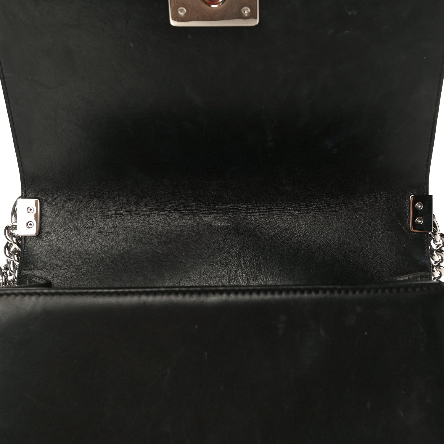 Chanel Lambskin Perforated Medium Boy Flap Black 11 of 21