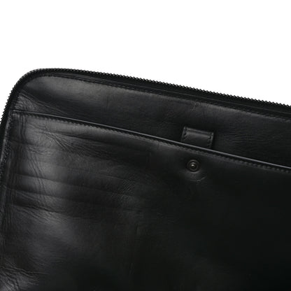 Bottega Veneta Perforated Calfskin Leggero Clutch Black 8 of 8