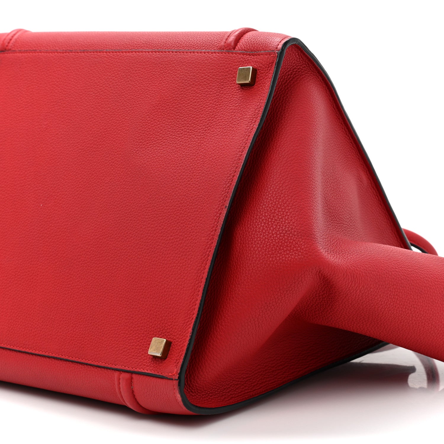 Celine Baby Grained Calfskin Medium Phantom Luggage Carmin 7 of 12