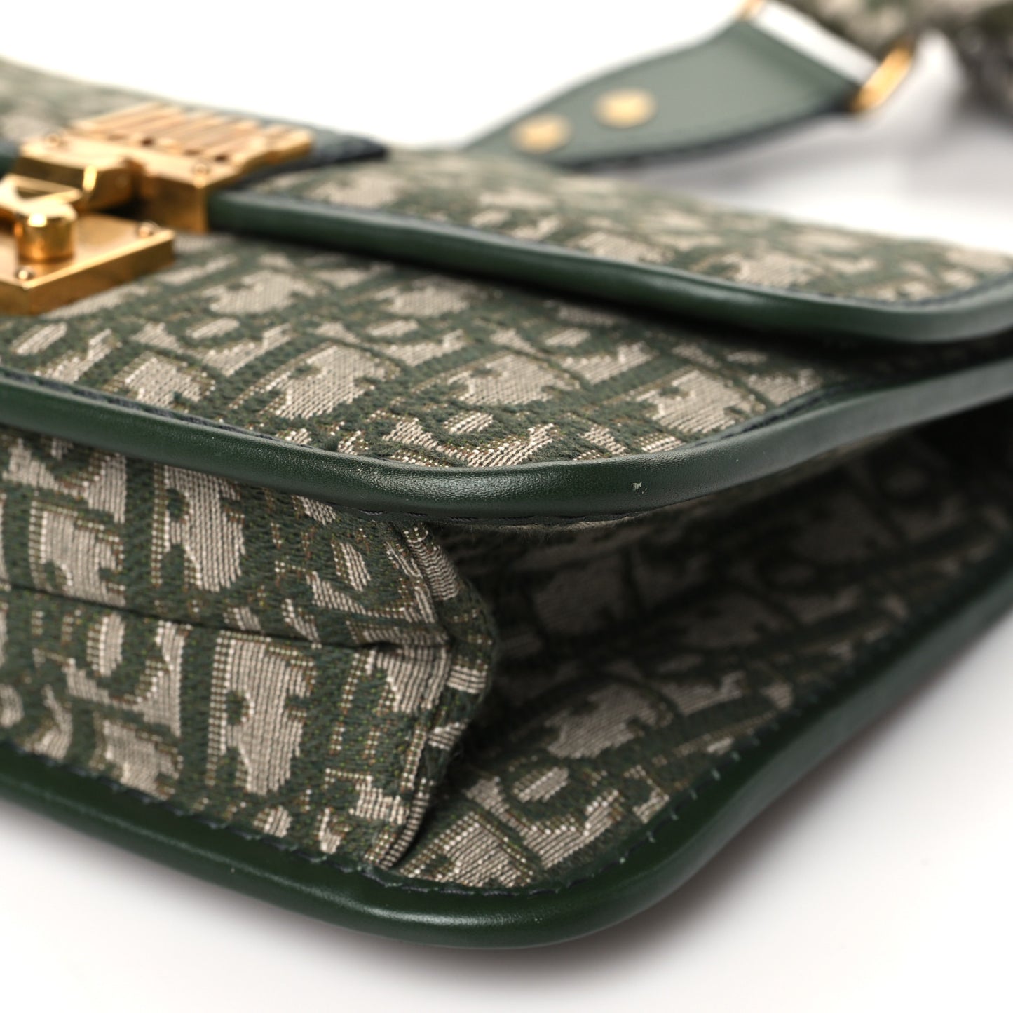 Oblique DiorAddict Flap Bag Green