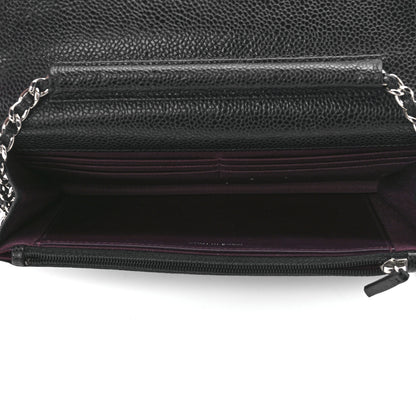 Chanel Caviar Quilted Wallet On Chain WOC Black 6 of 11