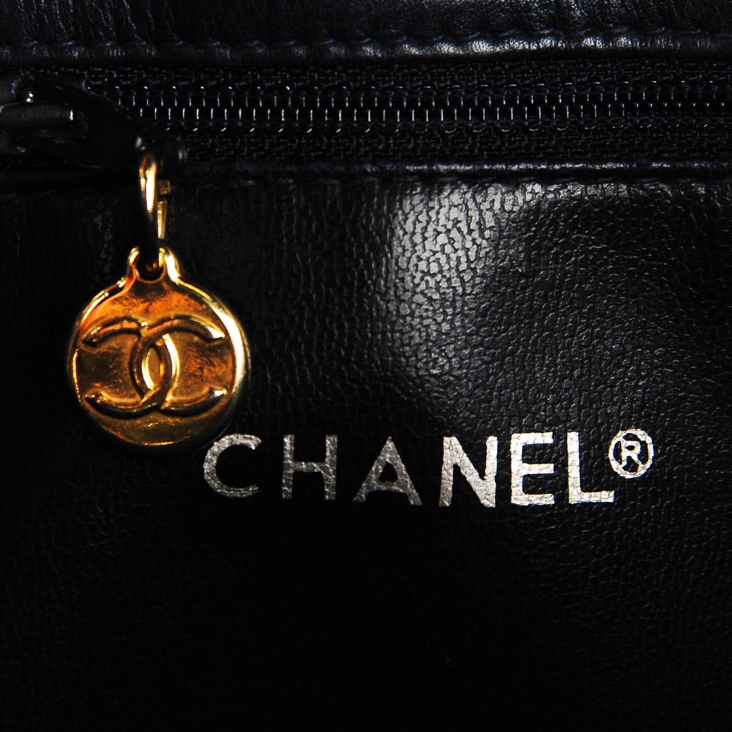 Lambskin Shoulder Bag Navy
