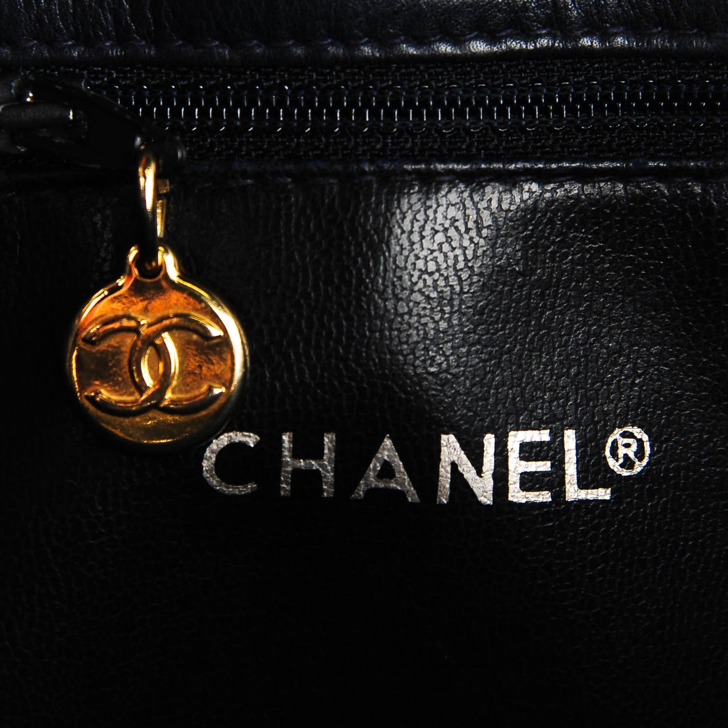 Chanel Lambskin Shoulder Bag Navy 7 of 7