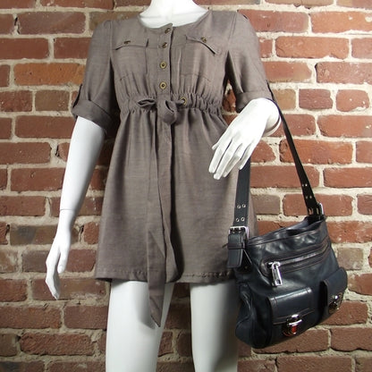 Marc Jacobs Leather Sophia Hobo Navy 2 of 8