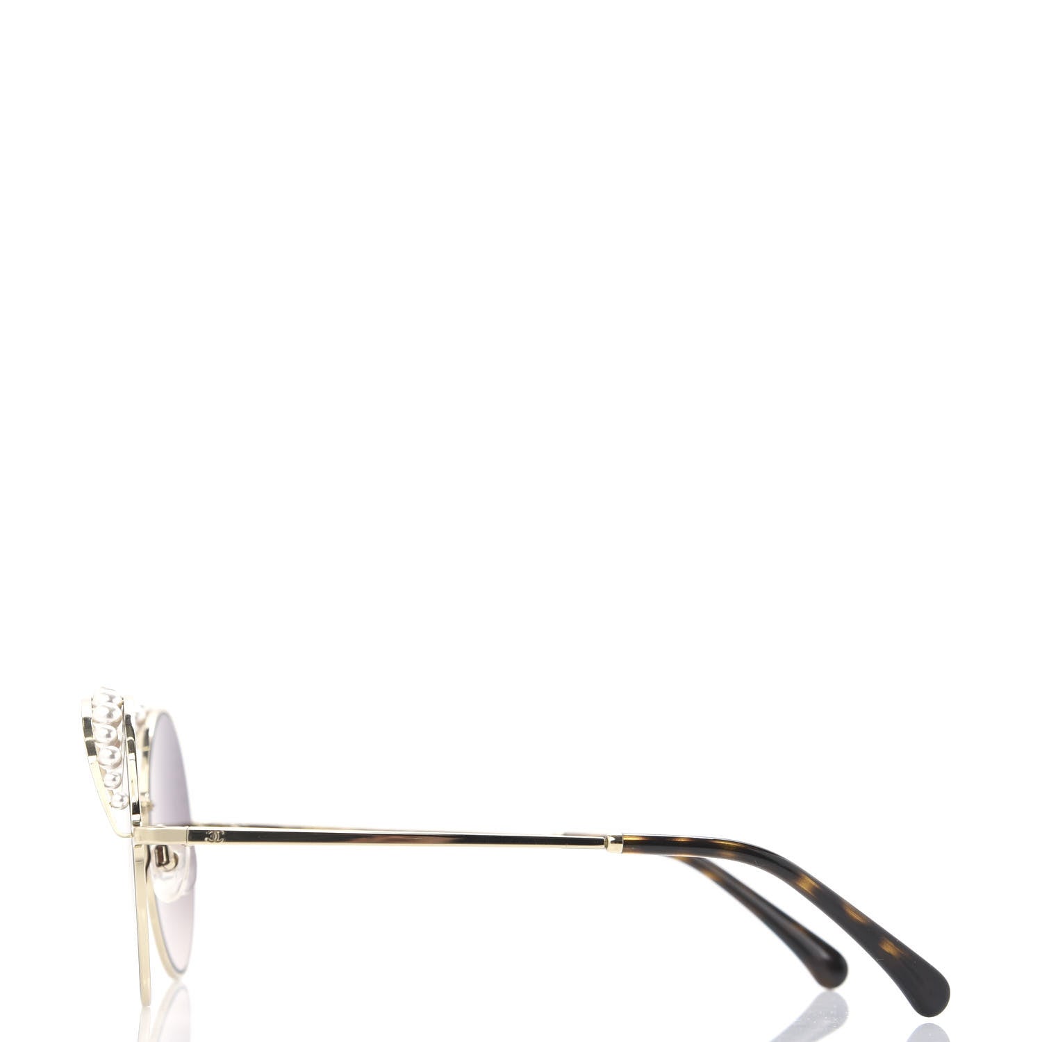 Chanel Pearl Round Sunglasses 4234-H Light Brown 2 of 8