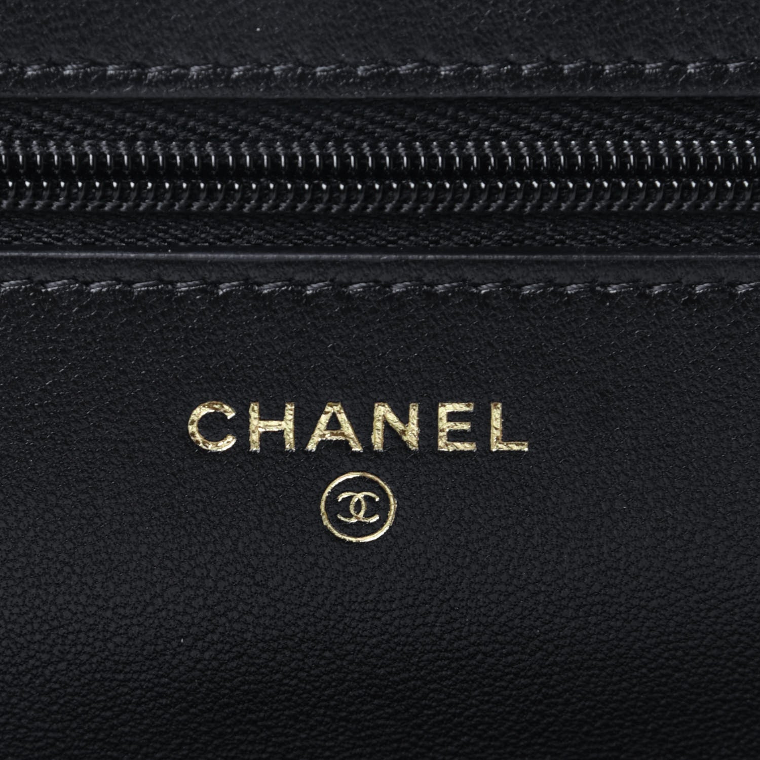 Chanel Lambskin Quilted Wallet On Chain WOC Black 4 of 4