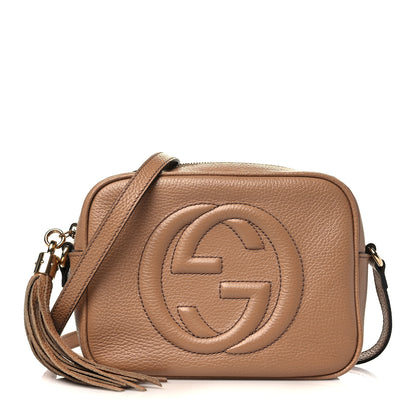 Gucci Pebbled Calfskin Small Soho Disco Bag Rose Beige 1 of 6