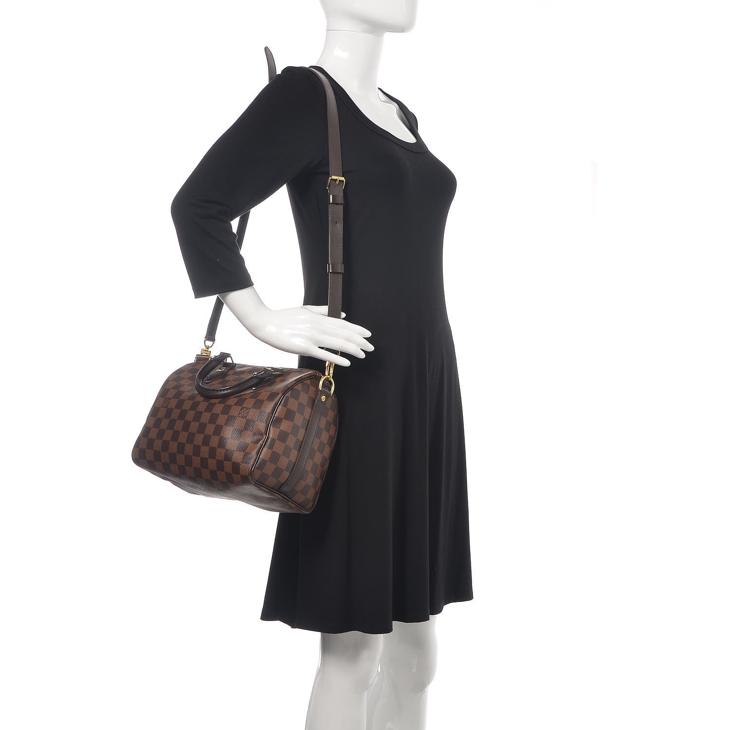 Louis Vuitton Damier Ebene Speedy Bandouliere 25 2 of 11