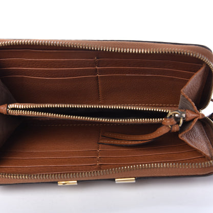 Chloe Grained Calfskin Marcie Long Zip Around Wallet Tan 7 of 13
