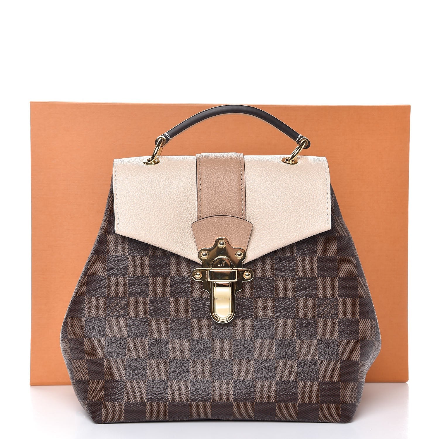 Louis Vuitton Damier Ebene Clapton Backpack Creme 8 of 8