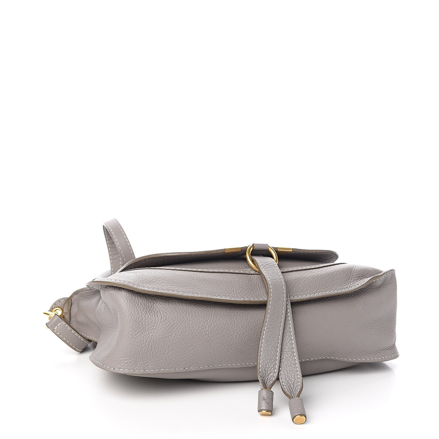 Calfskin Small Marcie Satchel Cashmere Grey