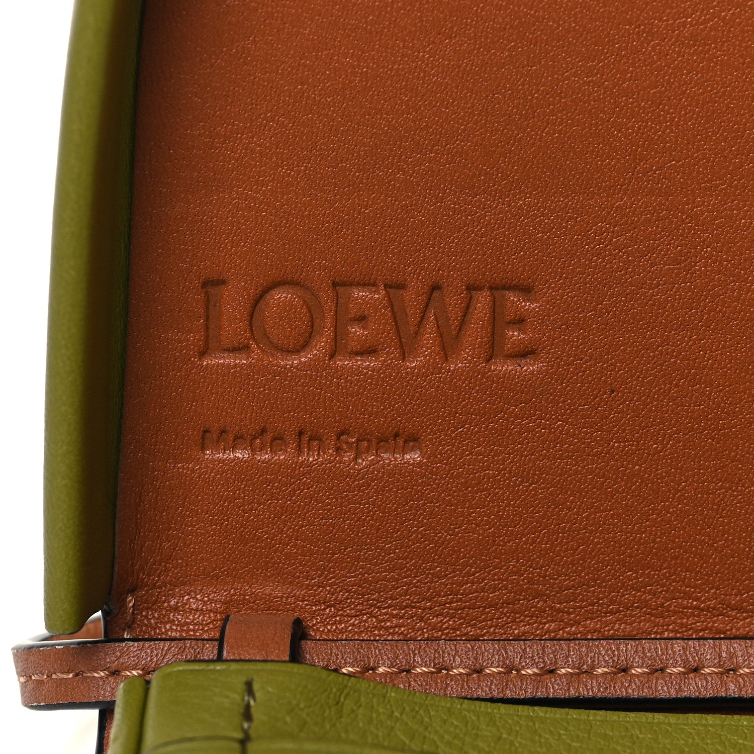 Loewe Calfskin Kiwi Small Heel Bag Pequena Verde 7 of 11