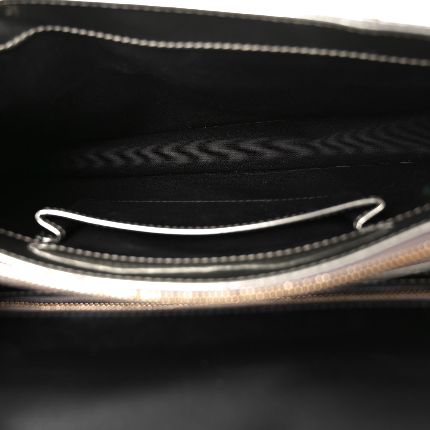 Metallic Calfskin Serpenti Forever Shoulder Bag Silver