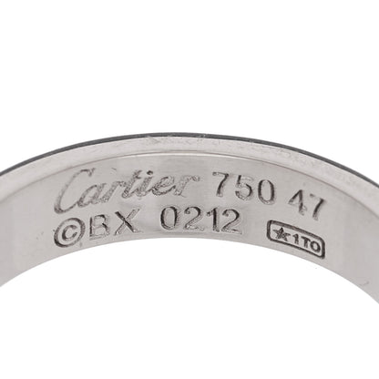Cartier 18K White Gold 3.5mm LOVE Wedding Band Ring 47 4 4 of 4