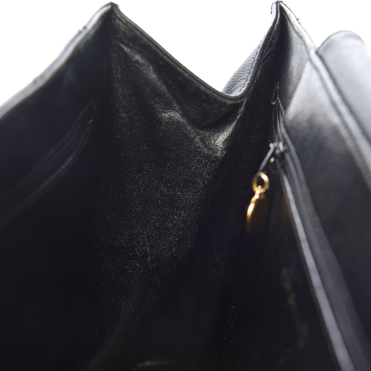 Caviar Stitched Shopper Tote Black