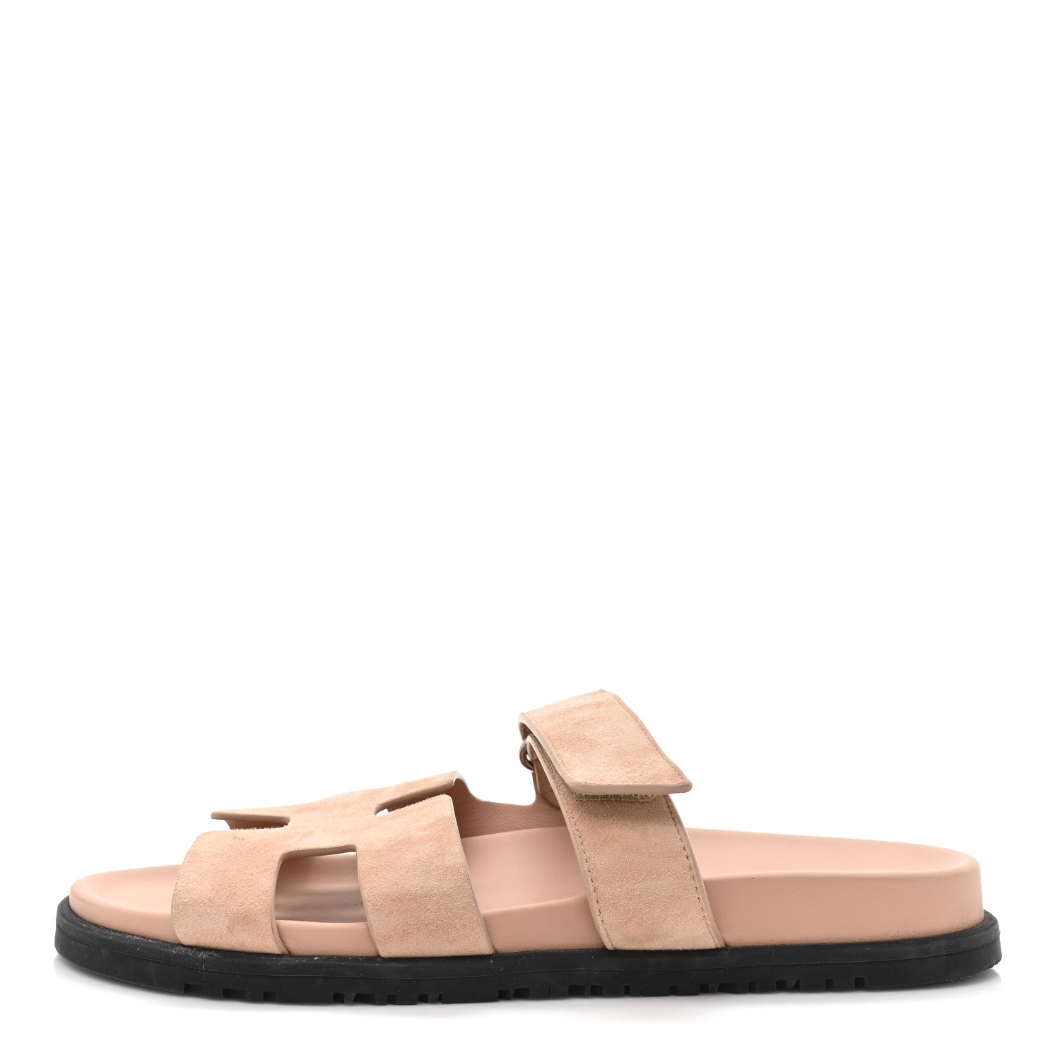 Hermes Suede Goatskin Womens Chypre Sandals 40 Rose Antique 1 of 13