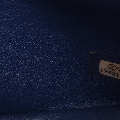 Chanel Patent Quilted Jumbo Double Flap Blue 6 of 12