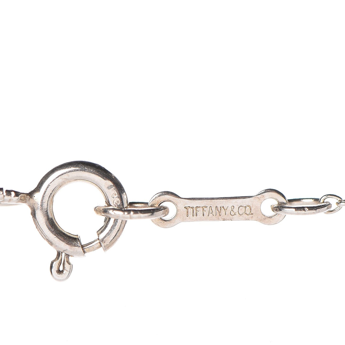 Sterling Silver Elsa Peretti Interlocking Ovals Pendant Necklace