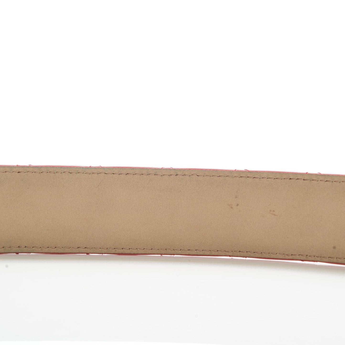 Patent Quilted CC Logo Wide Belt 80 32 Pink